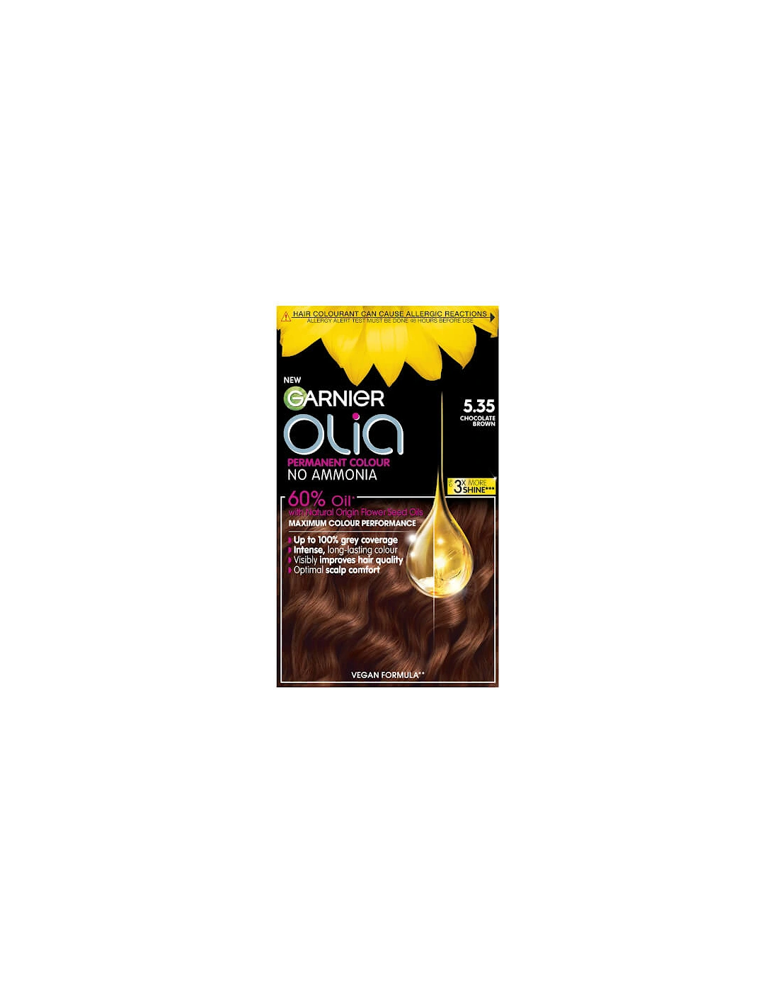Olia Permanent Hair Dye - 5.35 Rich Chocolate Brown, 2 of 1