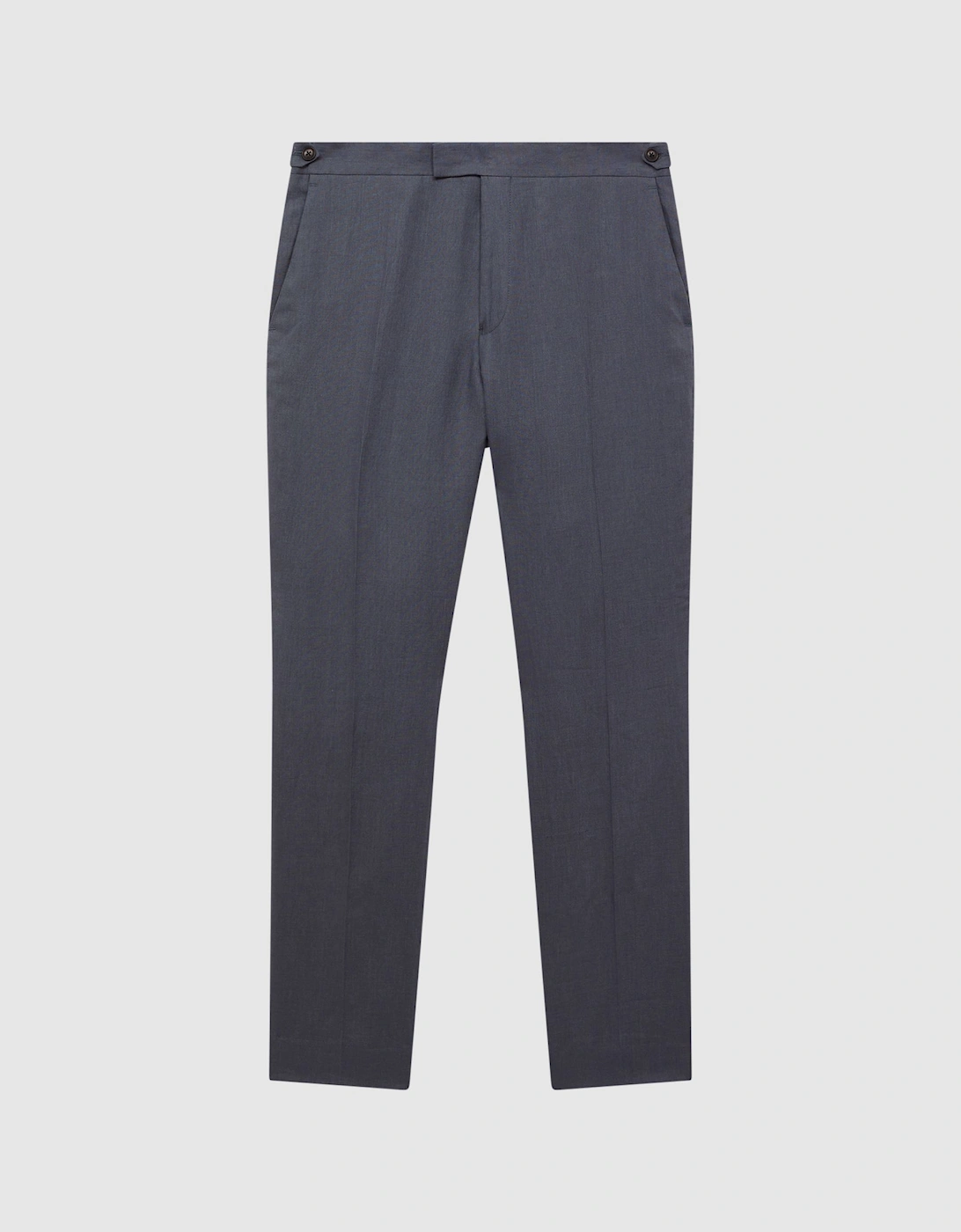 Slim Fit Linen Trousers, 2 of 1
