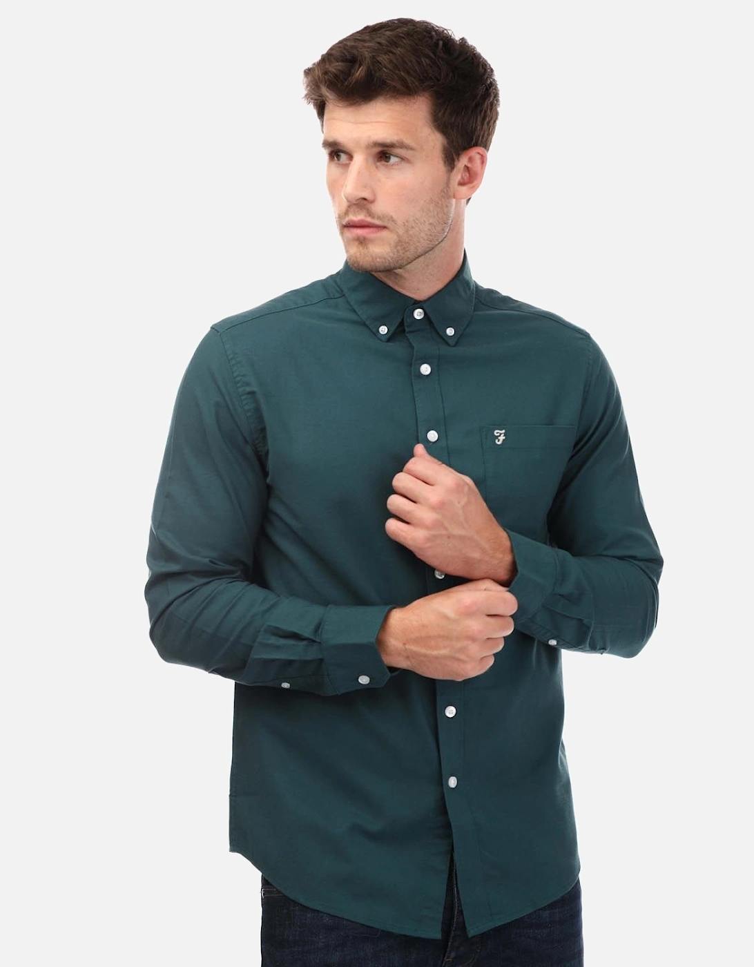 Mens Drayton Long Sleeve Shirt, 5 of 4