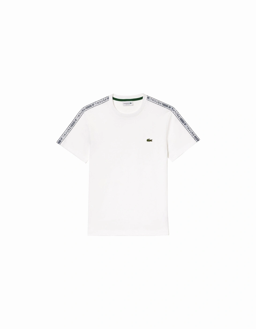 Men's White T-shirt With Taping Logo, 3 of 2