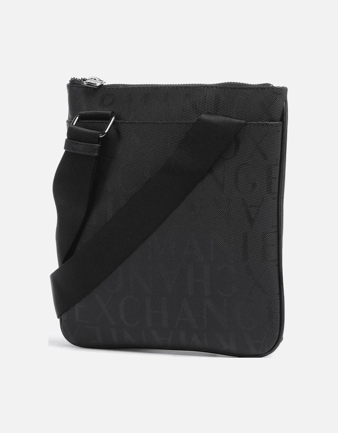 Synthetic Monogram Tape Logo Messenger Bag