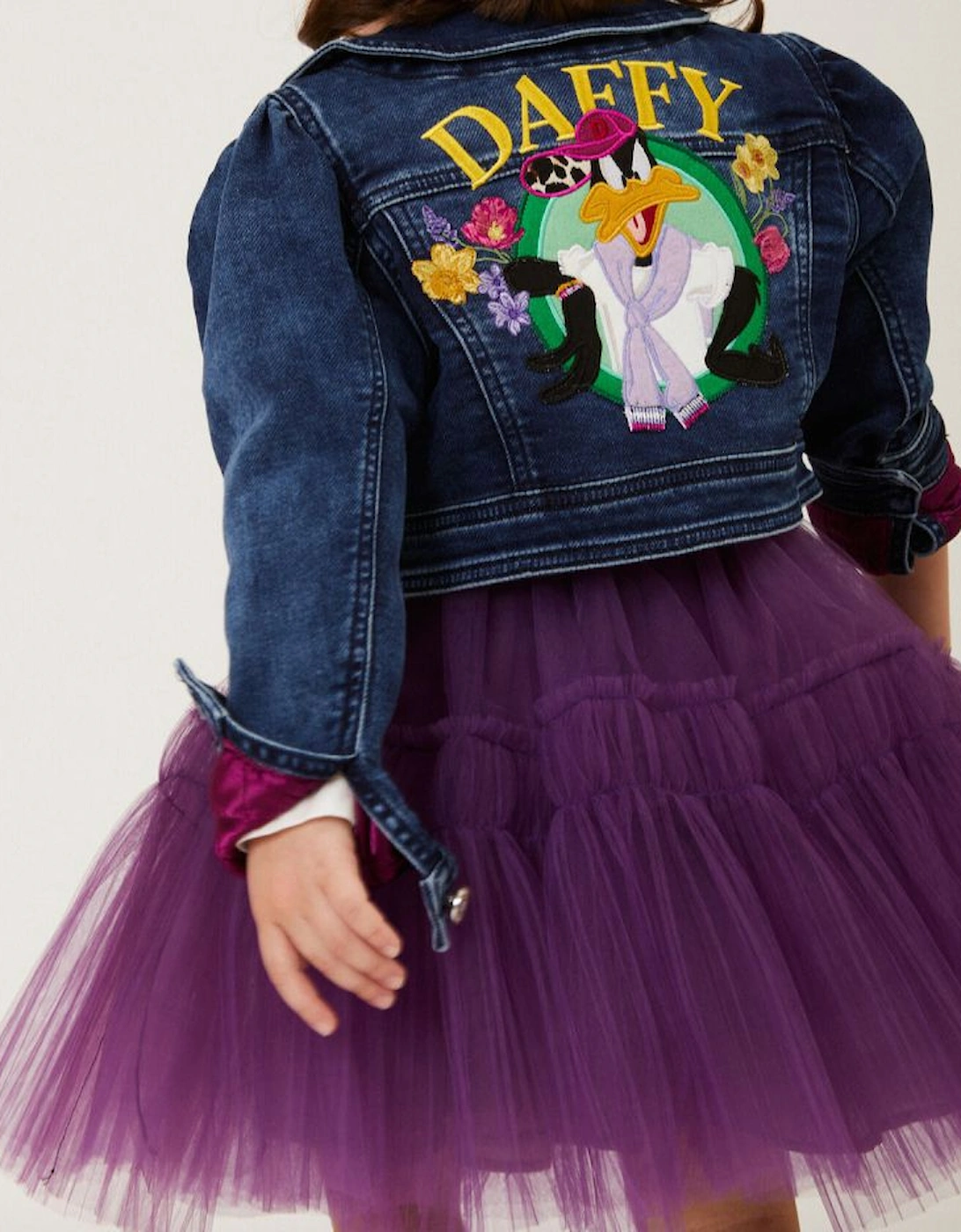 Girls Purple Tulle Skirt