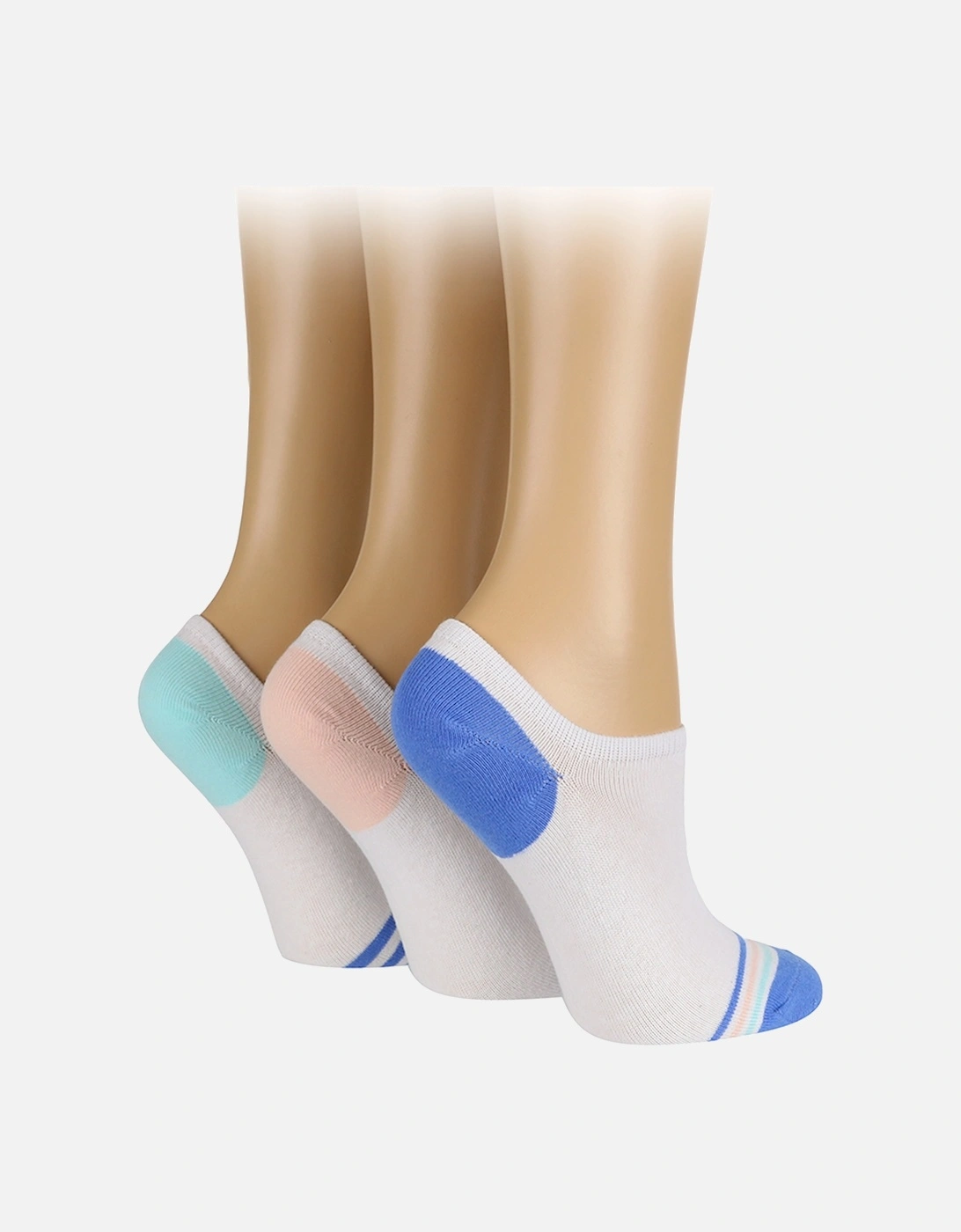 3 PAIR LADIES PLAIN TRAINER SOCKS, 2 of 1