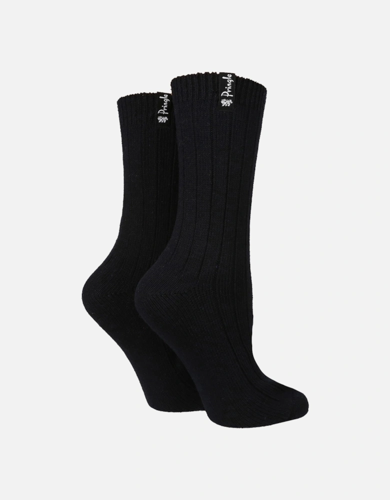 2 PAIR LADIES CLASSIC BOOT SOCKS