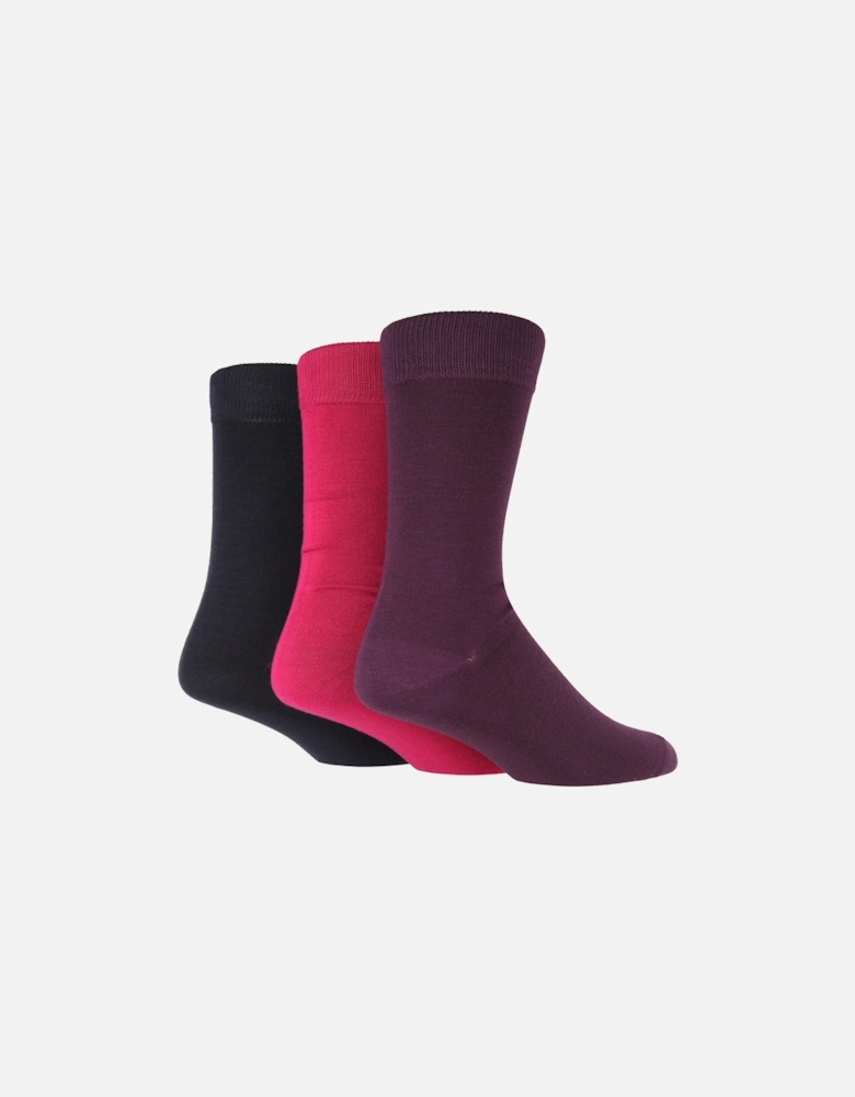 3 PAIR MENS BAMBOO PLAIN SOCKS