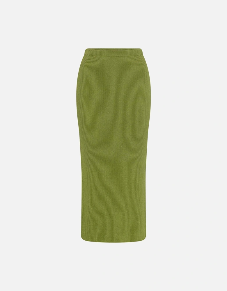 Franklin Midi Skirt in Green