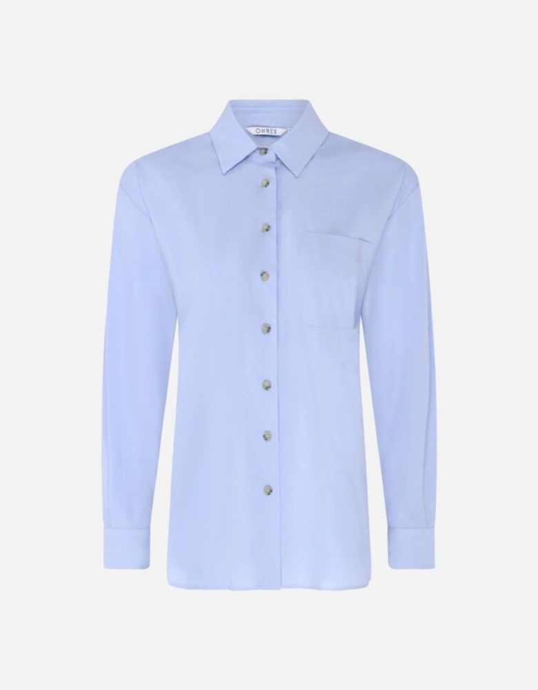 Haydon Boyfriend Shirt in Blue