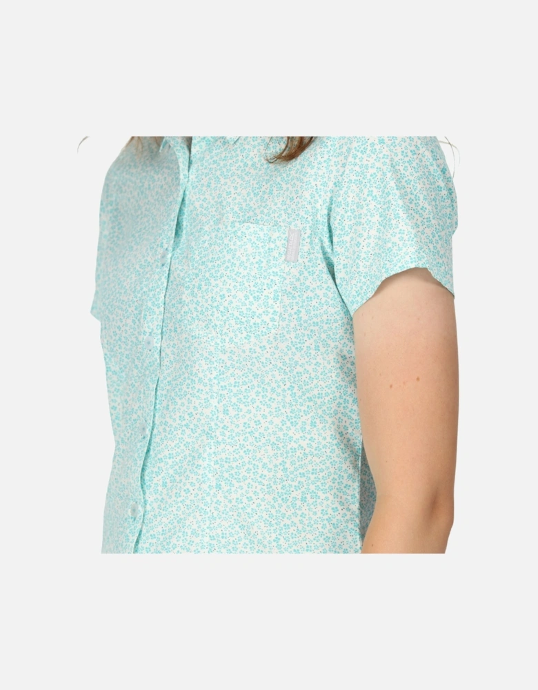 Womens/Ladies Mindano VII Ditsy Print Short-Sleeved Blouse