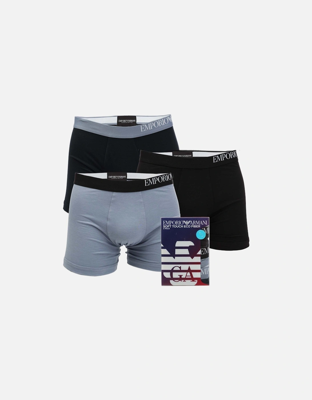 Mens 3 Pack Boxer Shorts, 3 of 2