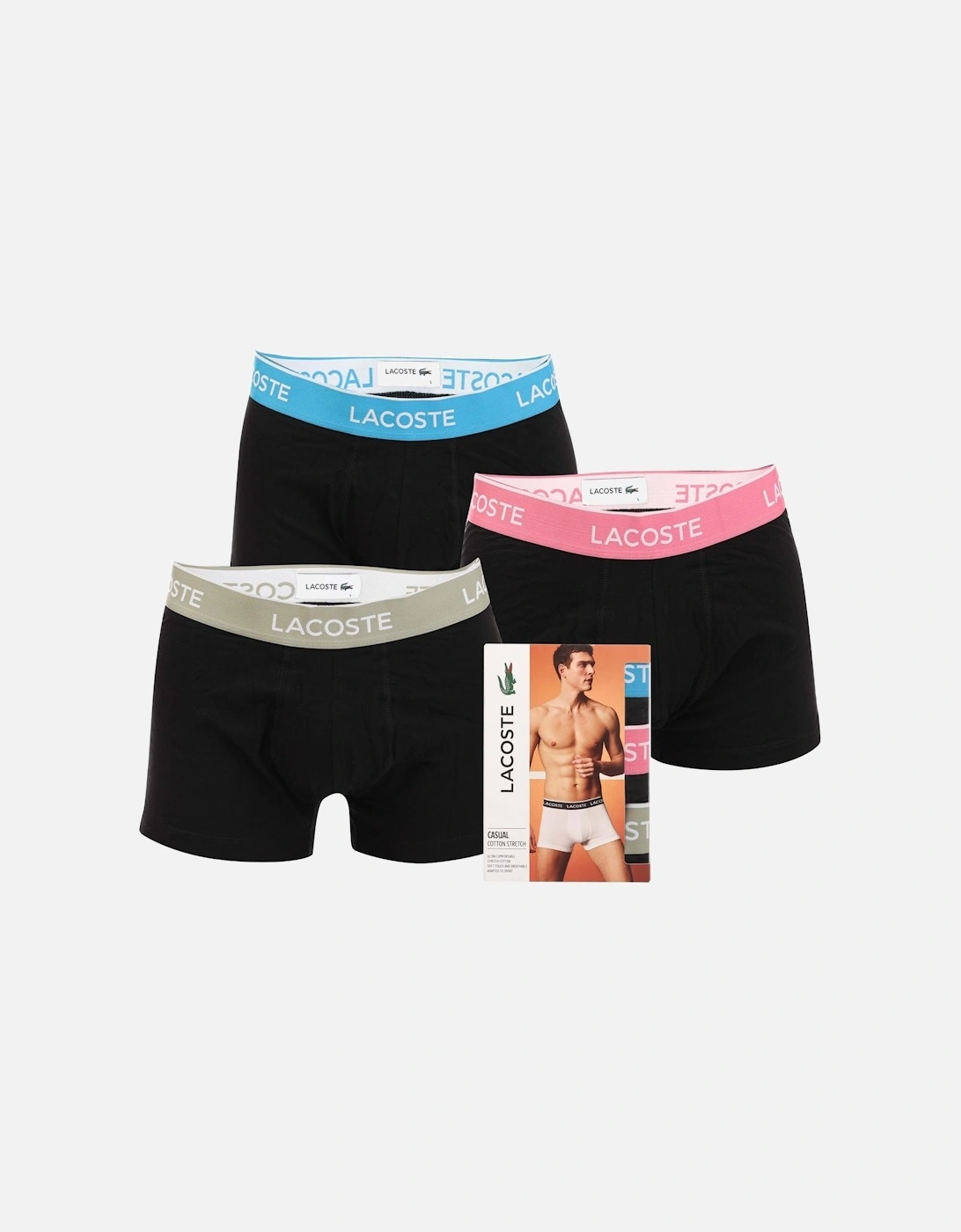 Mens 3-Pack Casual Trunks, 3 of 2