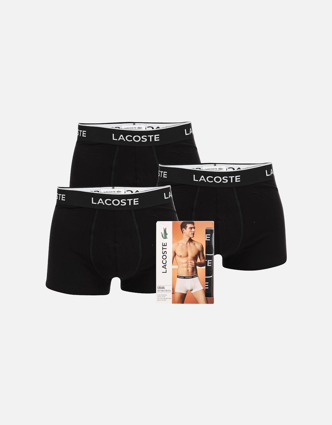 Mens 3 Pack Casual Trunks, 3 of 2