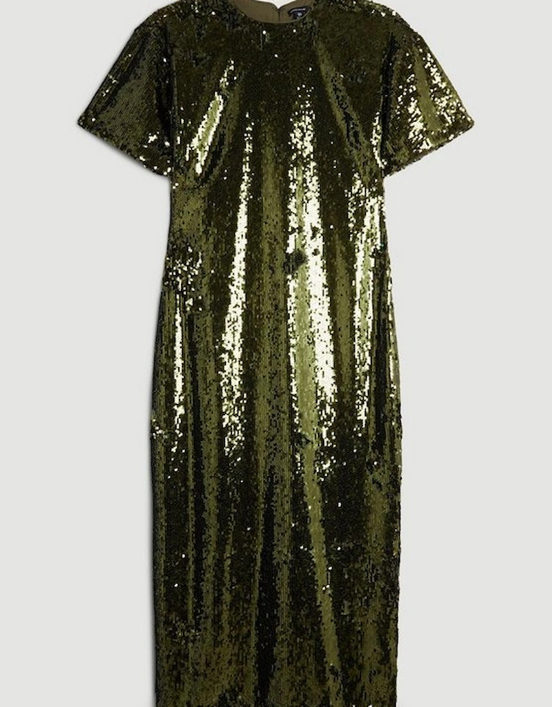 Sequin Woven Midi Dress