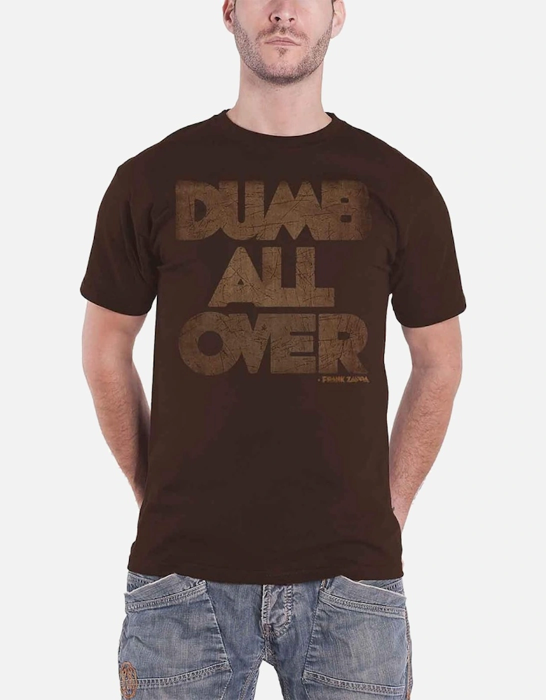 Unisex Adult Dumb All Over Cotton T-Shirt, 2 of 1