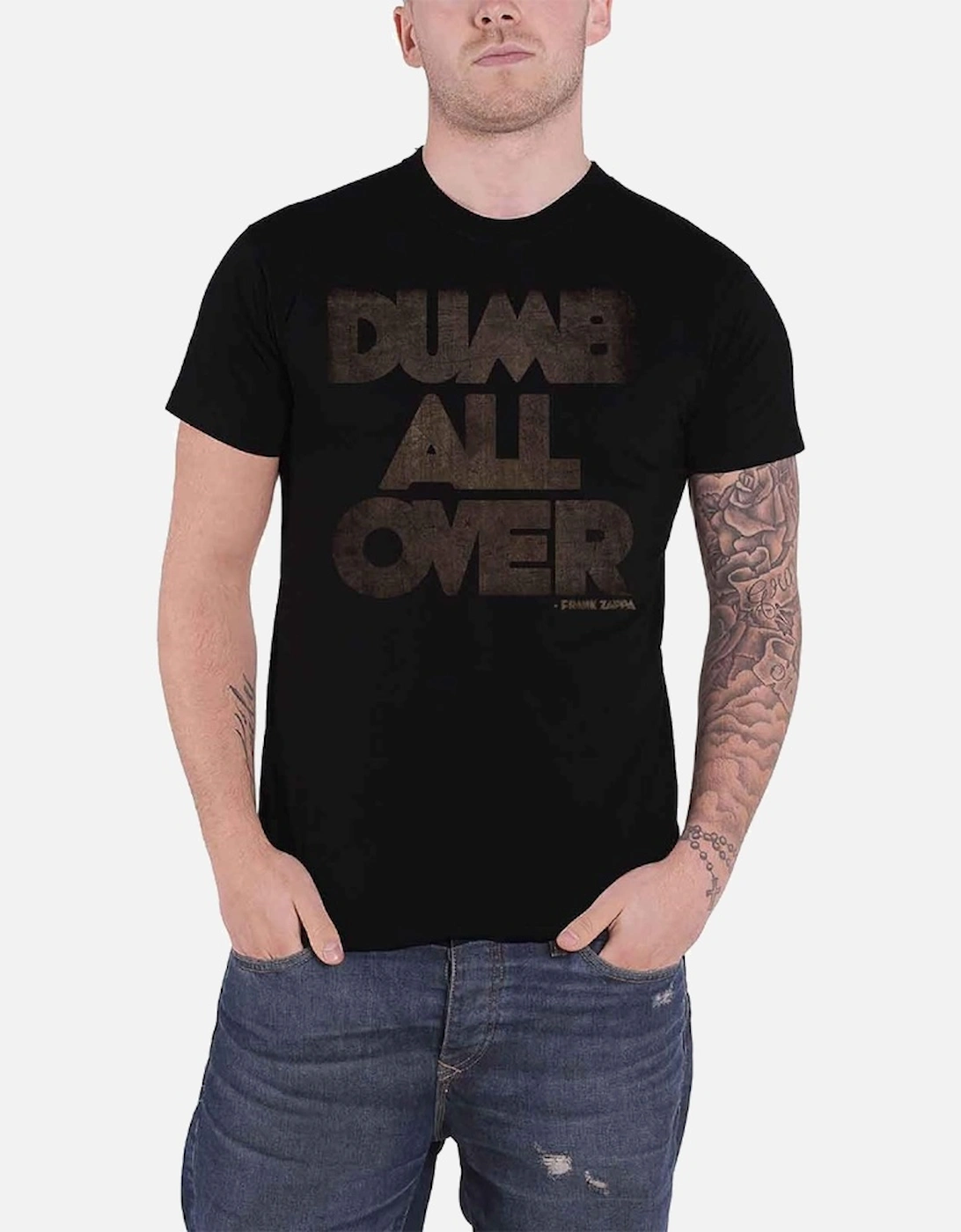 Unisex Adult Dumb All Over Cotton T-Shirt, 2 of 1