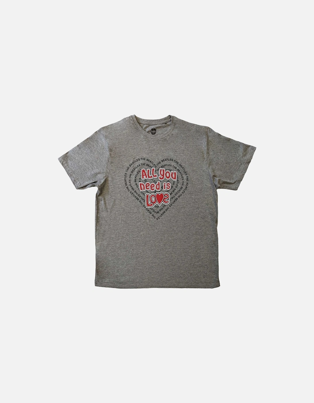 Unisex Adult All You Need Is Love Heart Cotton T-Shirt, 2 of 1