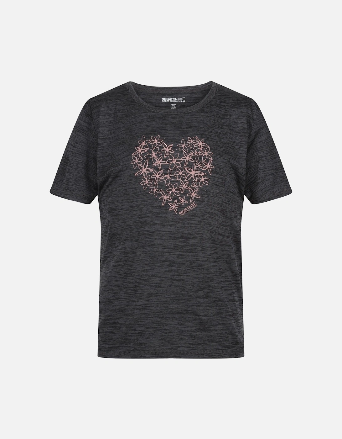 Childrens/Kids Alvarado VII Heart Marl T-Shirt, 6 of 5
