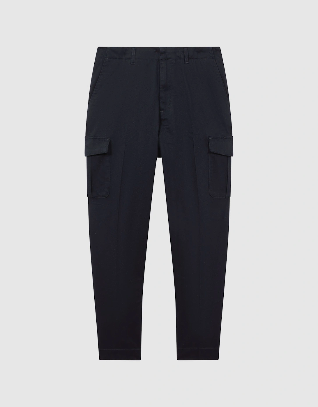 Tapered Brushed Cotton Cargo Trousers, 2 of 1