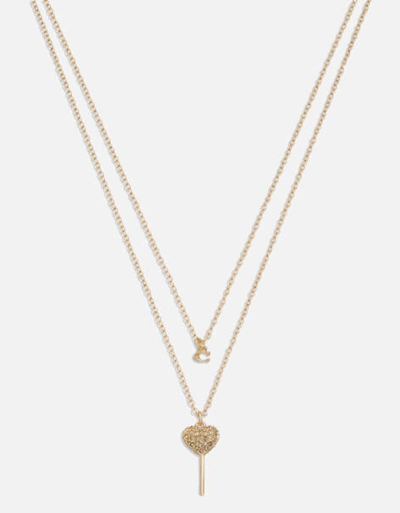 Lollipop Gold-Toned Brass Multi Layer Necklace