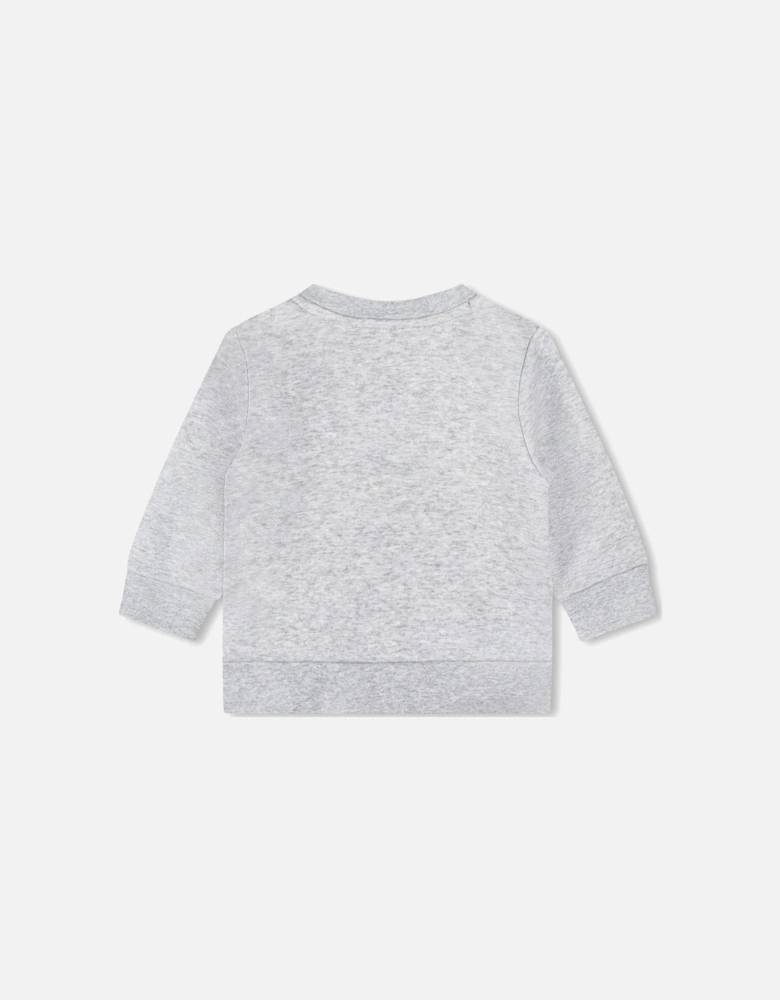 Boss Baby Boys Logo Sweater in Grey