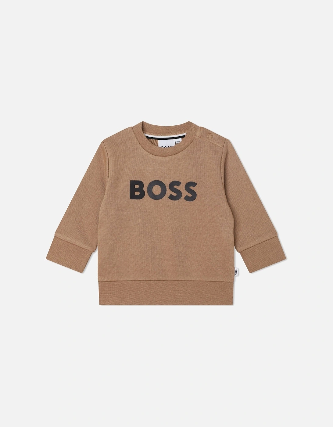 Boss Baby Boys Logo Sweater in Beige, 4 of 3