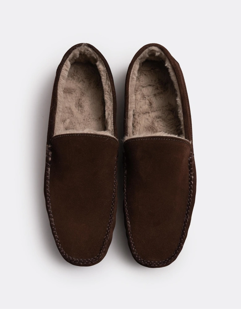 Landa Mens Moccasin Slippers