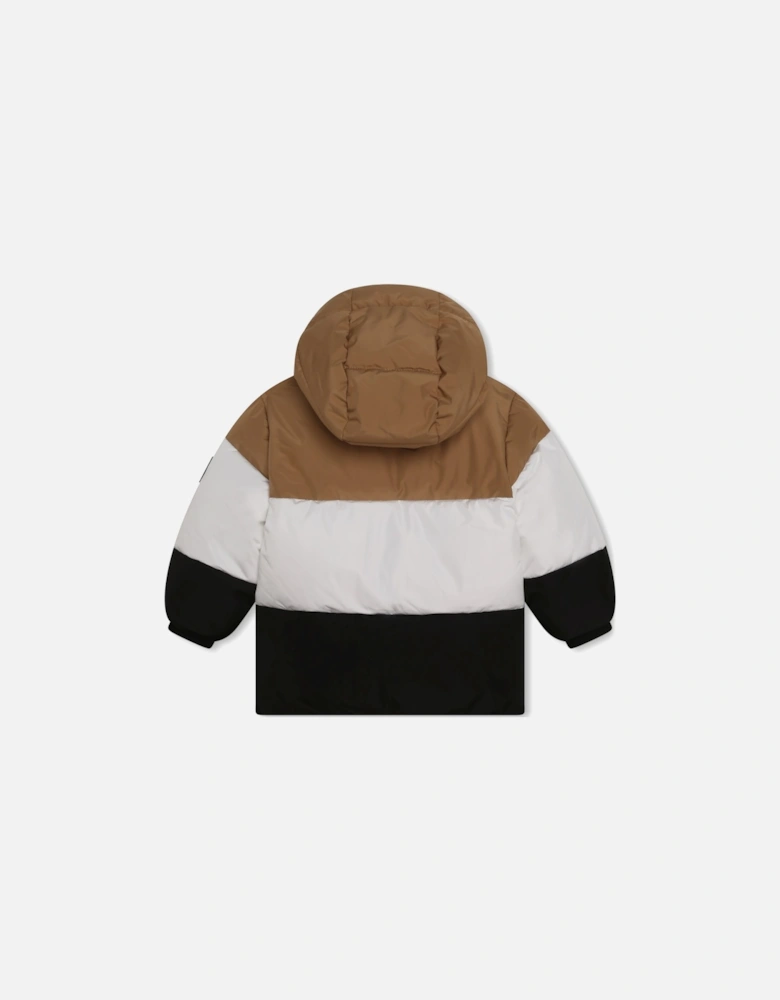 Boss Baby Boys Three Colour Jacket in Black / White / Brown