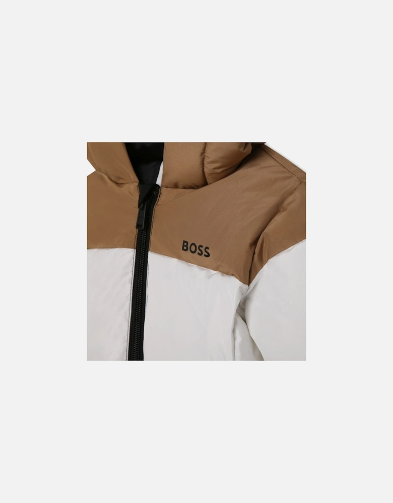 Boss Baby Boys Three Colour Jacket in Black / White / Brown