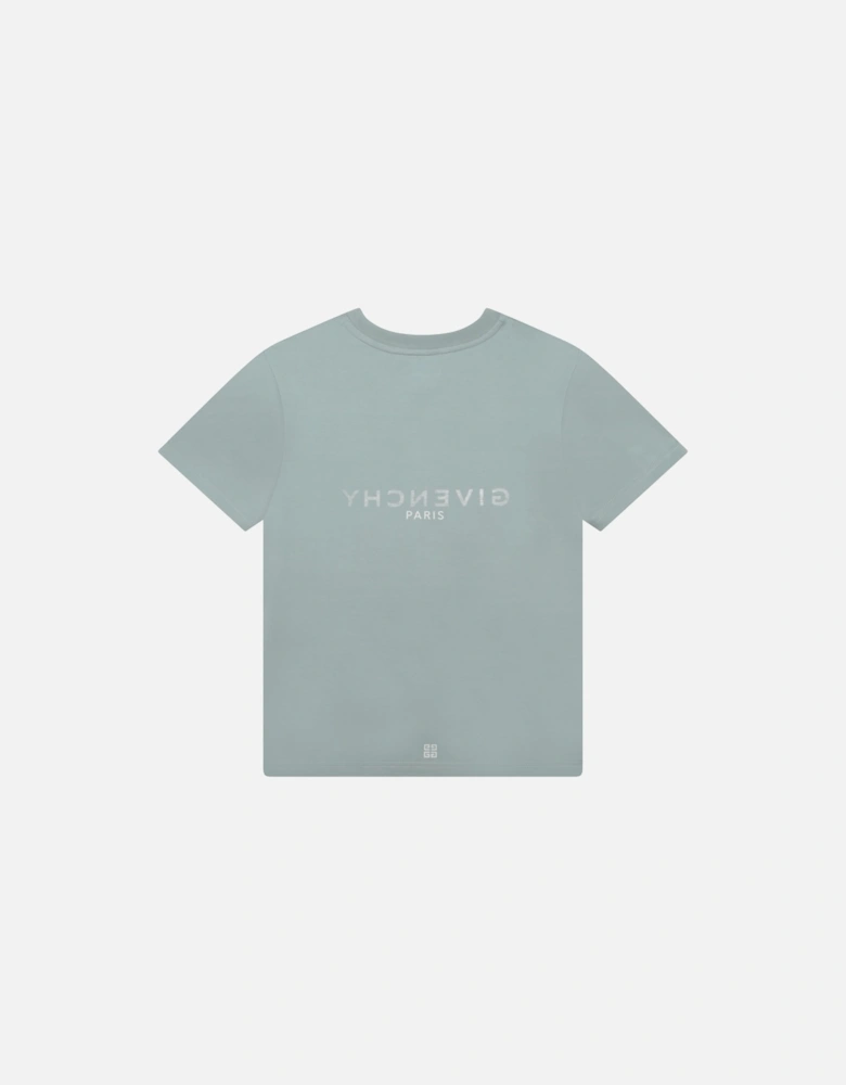 Boys Classic Logo T-shirt in Turquoise Blue