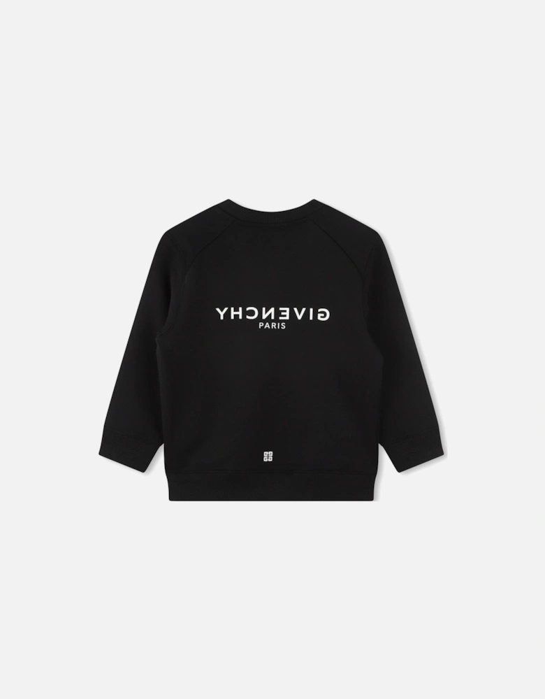 Boys Logo Sweater in Black