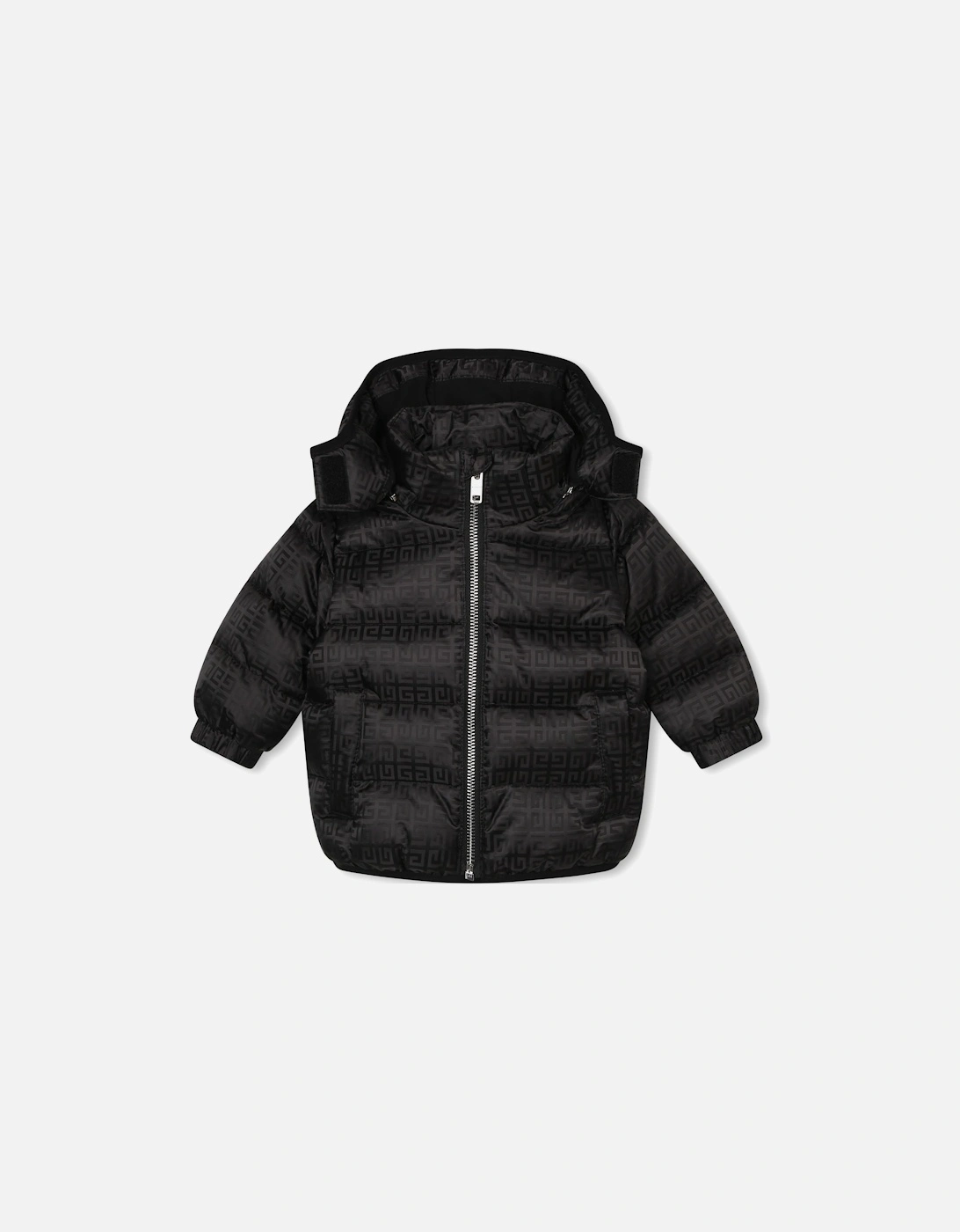 Baby Unisex Logo Puffer Jacket in Black