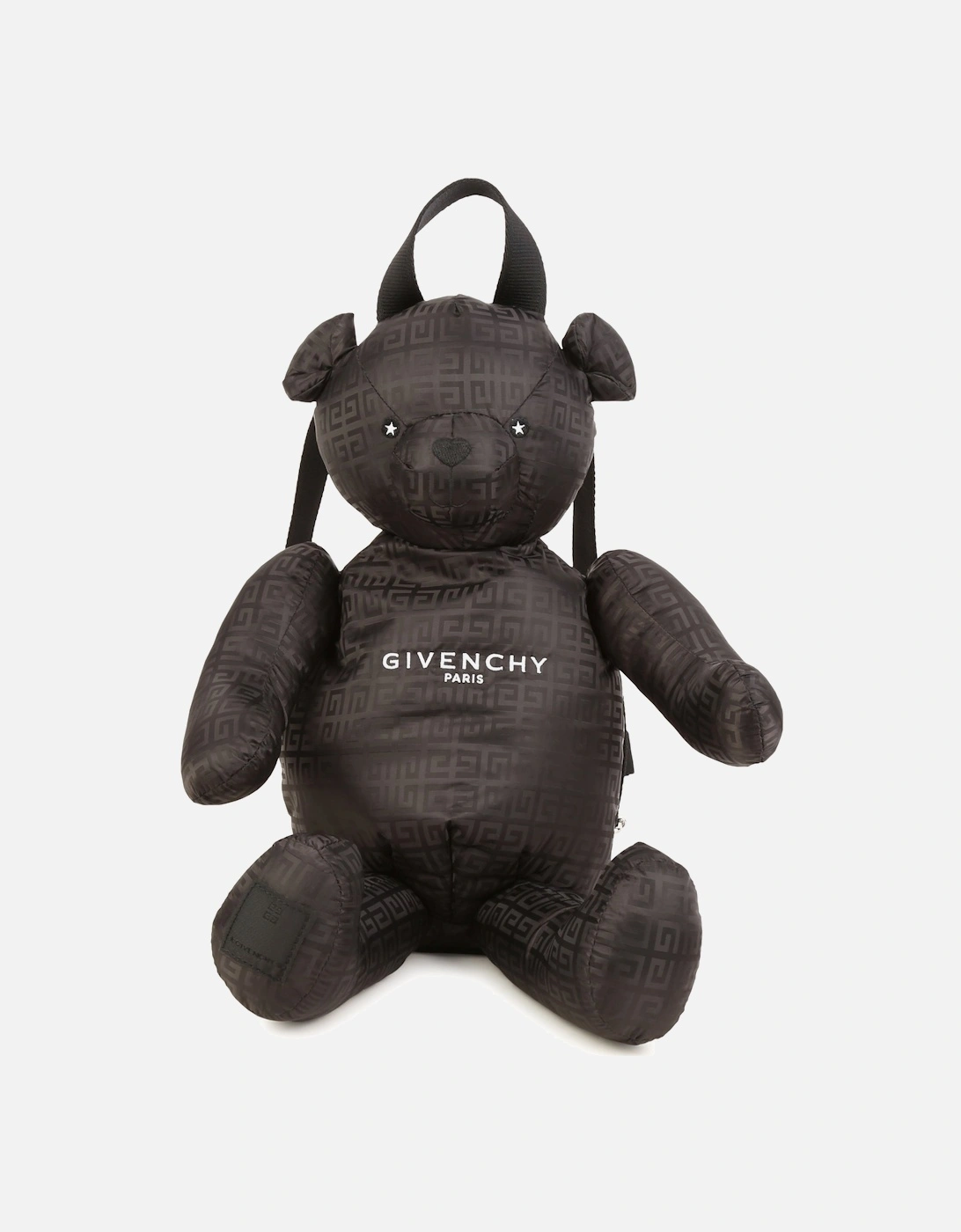 Kids Unisex Logo Teddy Bear Backpack in Black, 6 of 5
