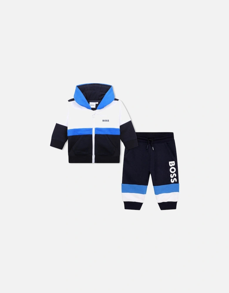 Boss Baby Boys Hoodie and Pants Tracksuit Set in Blue