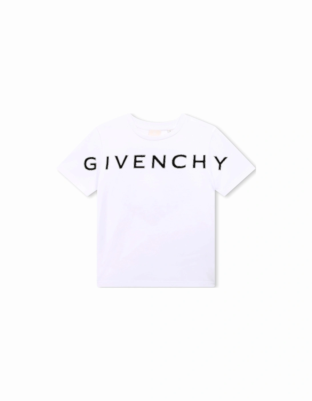 Boys Stretched Logo T-shirt in White, 3 of 2