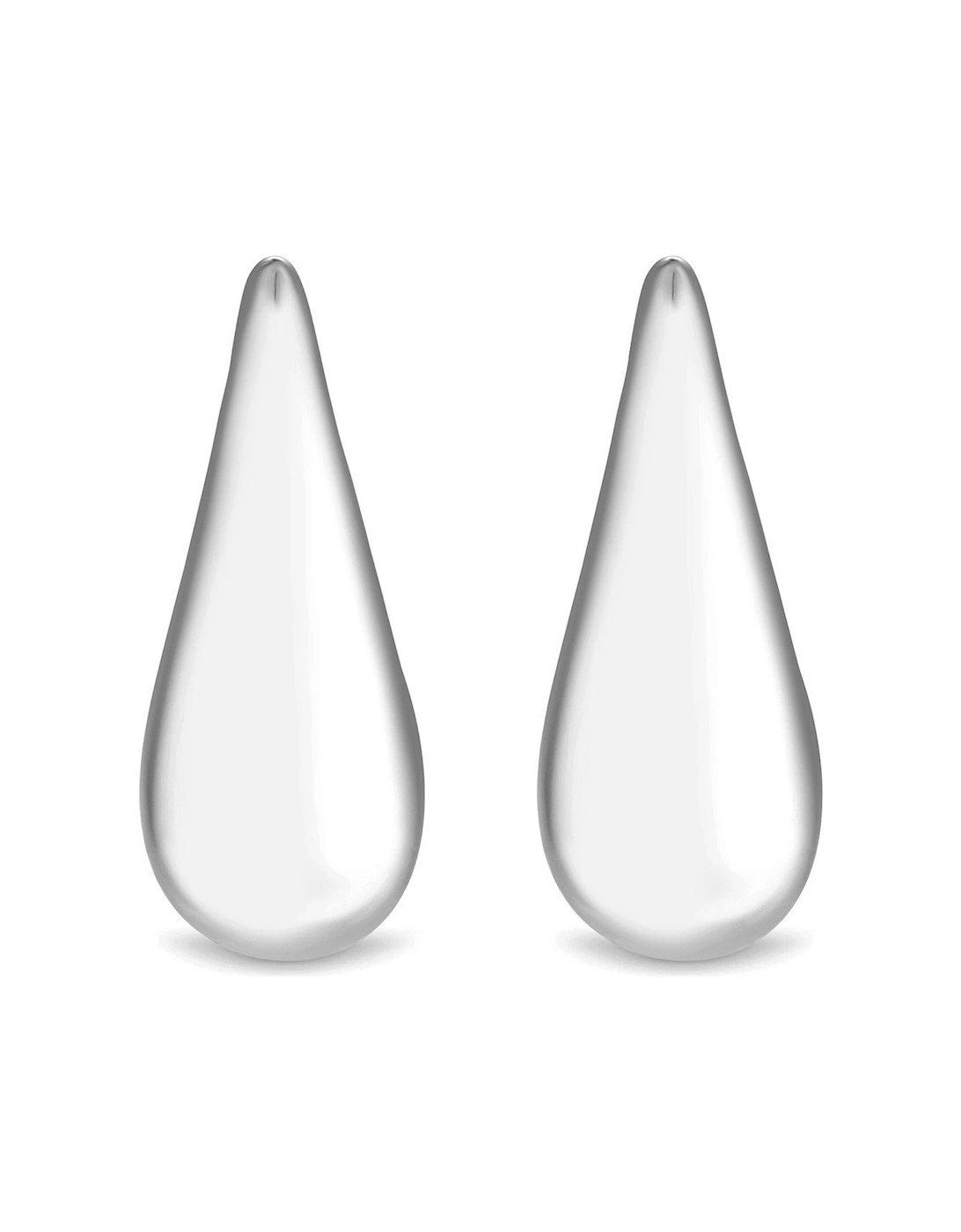 Sterling Silver Plated Teardrop Earrings with Gift Pouch, 2 of 1