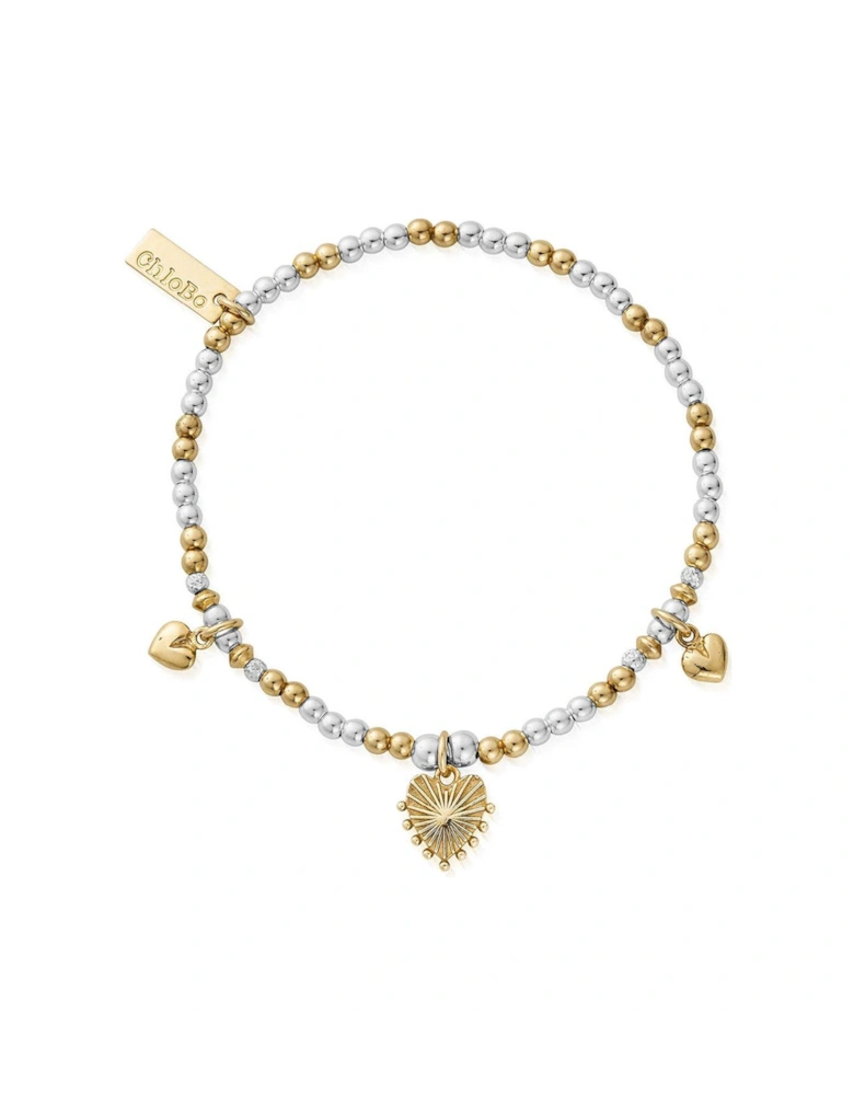 Gold And Silver Everyday Love Bracelet