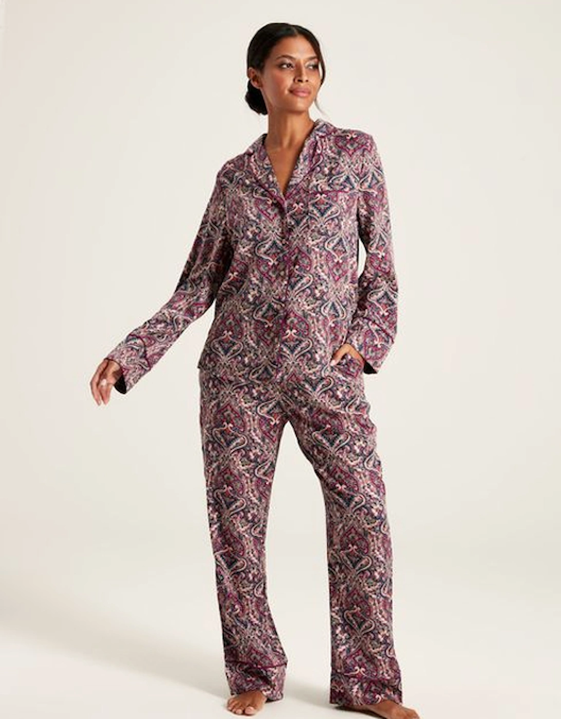 Women's Nightwear Set Paisley Pink, 6 of 5