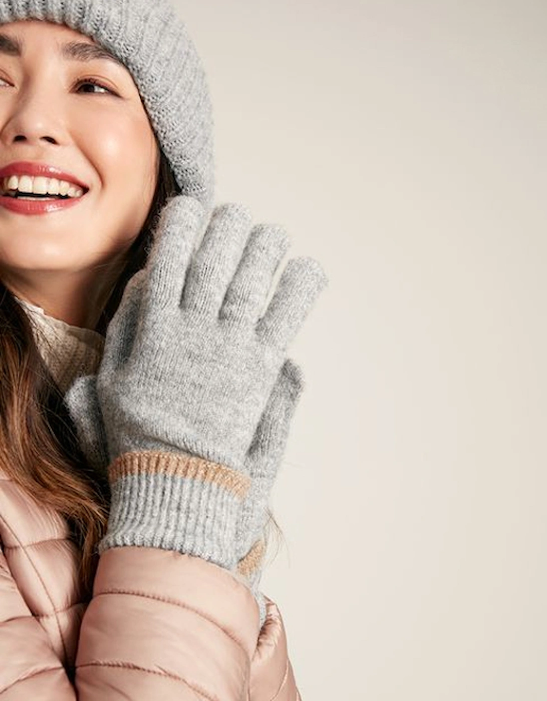 Eloise Knit Glove Greymarl -One Size