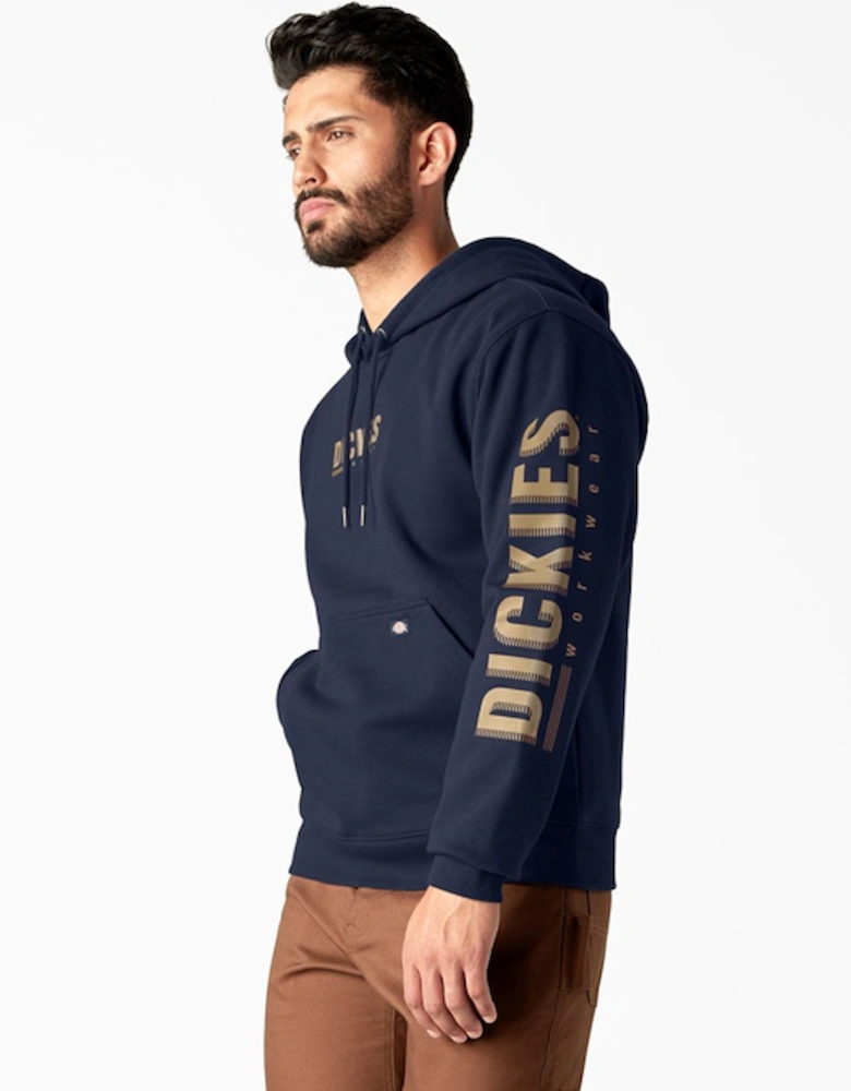 Men's Graphic Pullover Fleece Navy