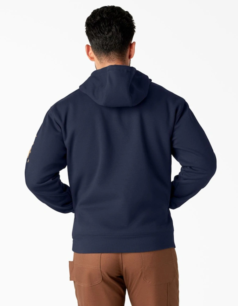 Men's Graphic Pullover Fleece Navy