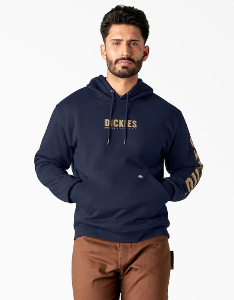 Men's Graphic Pullover Fleece Navy