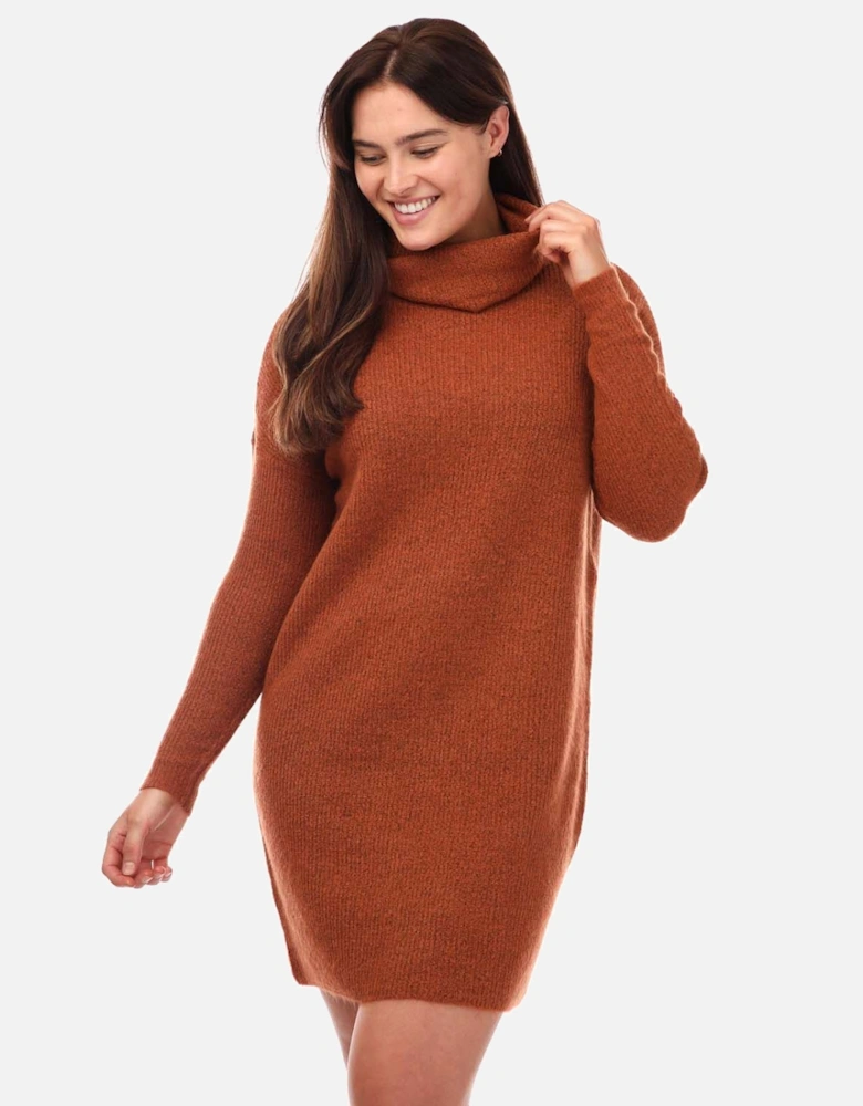 Womens Jana Cowl Neck Jumper Dress