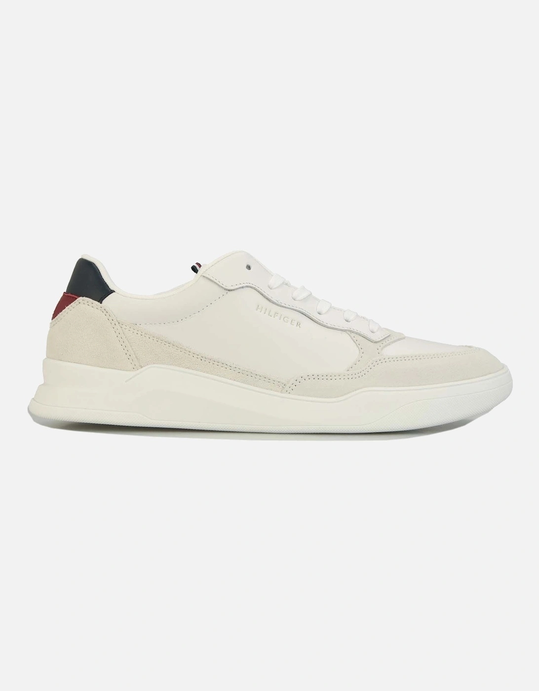 Mens Elevated Leather Cupsole Trainers, 6 of 5