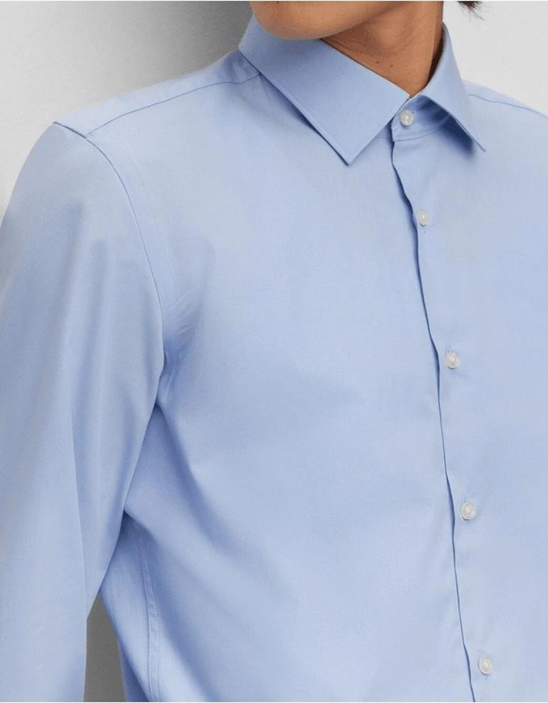 Koey Button Up Long Sleeve Light Blue Shirt