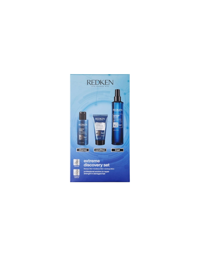 Extreme Shampoo 75ml, Conditioner 50ml and Anti-Snap Hair Treatment 250ml Discovery Set