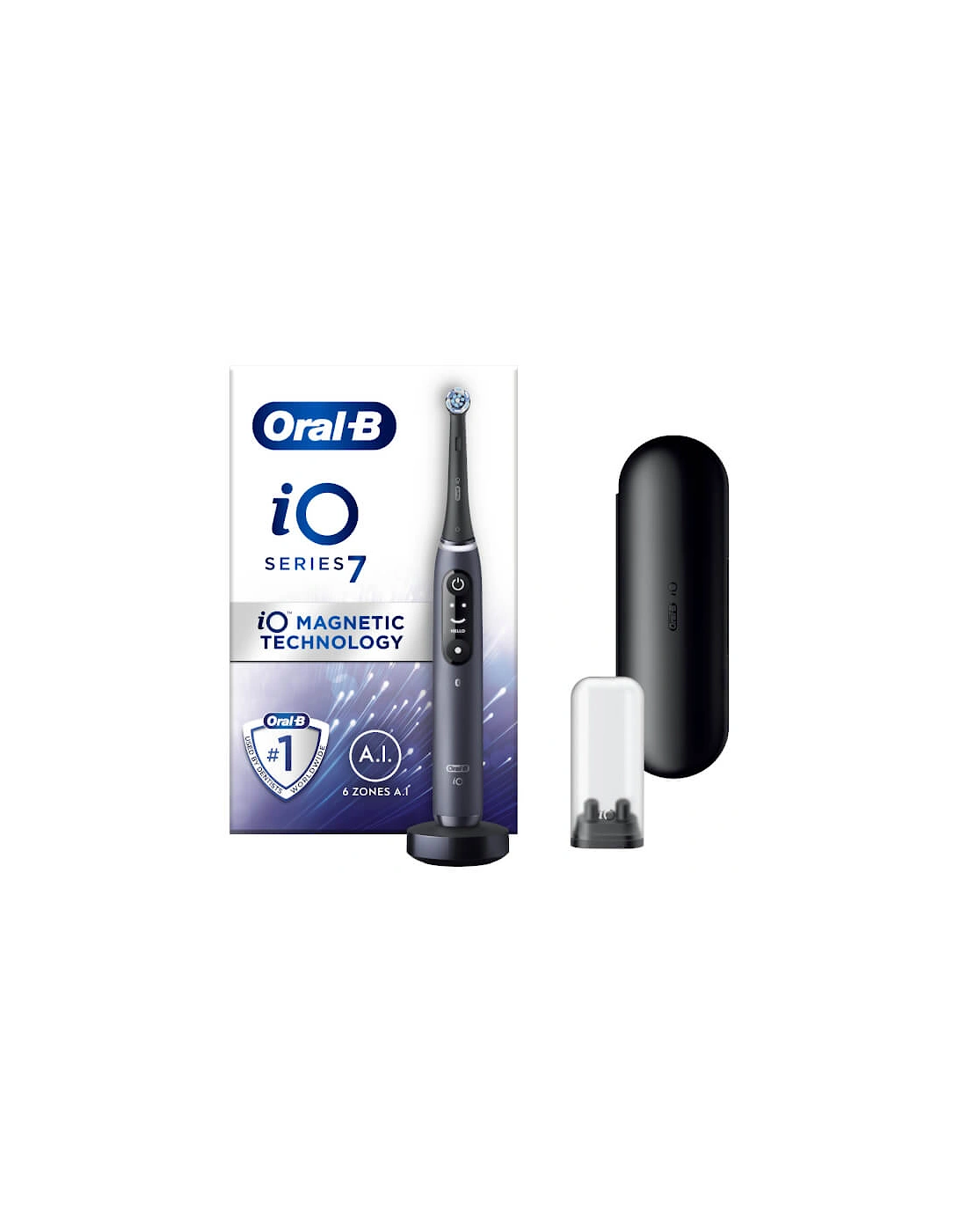 iO - 7 - Black Electric Toothbrush Designed by Braun, 2 of 1