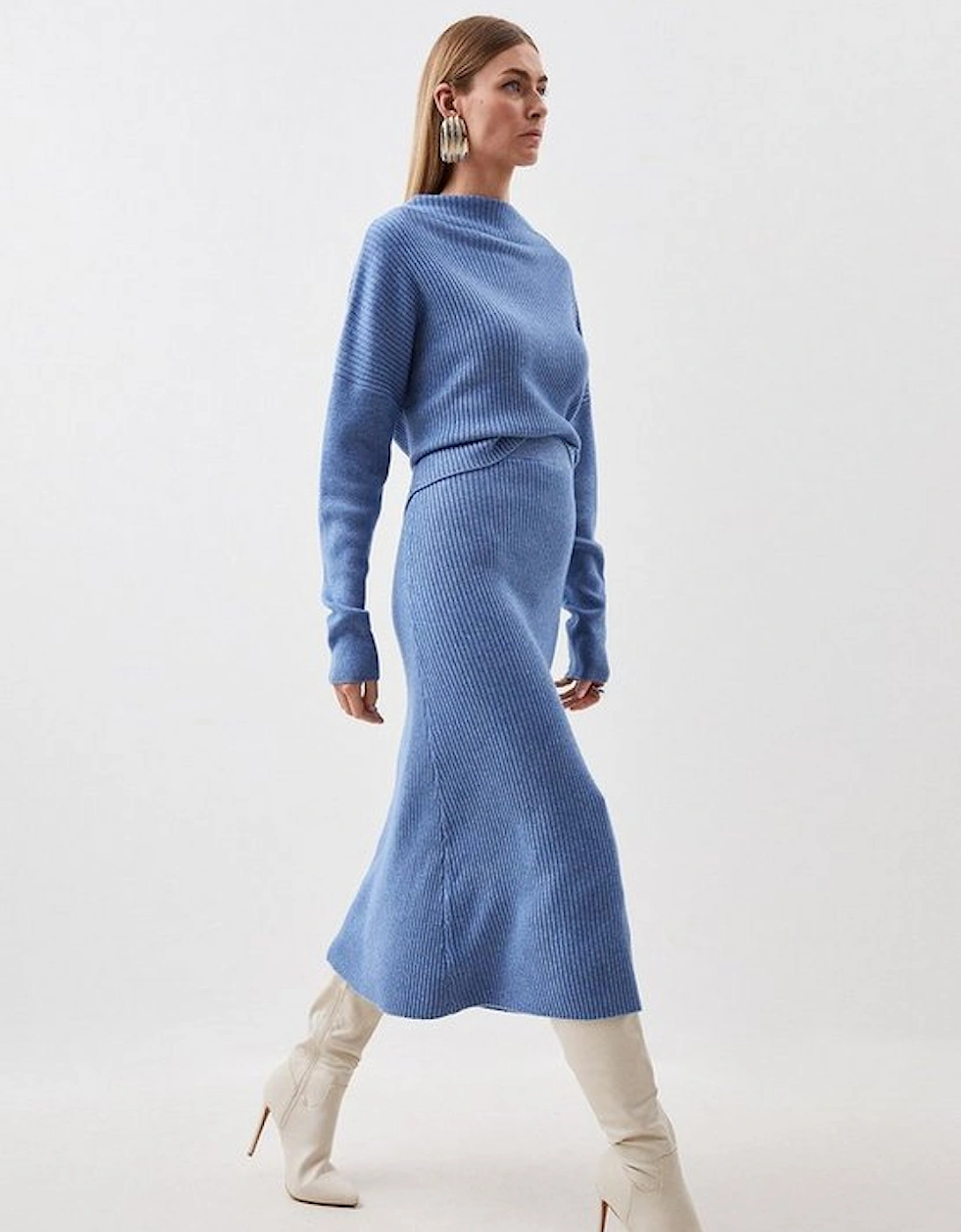 Cashmere Wool Knit Skirt, 4 of 3