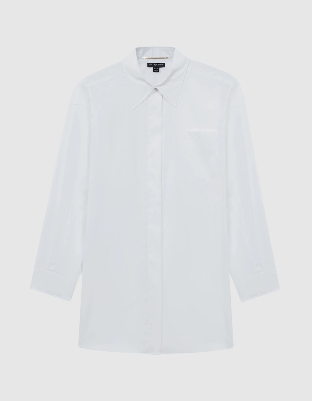 Atelier Oversized Button-Through Cotton Shirt, 2 of 1