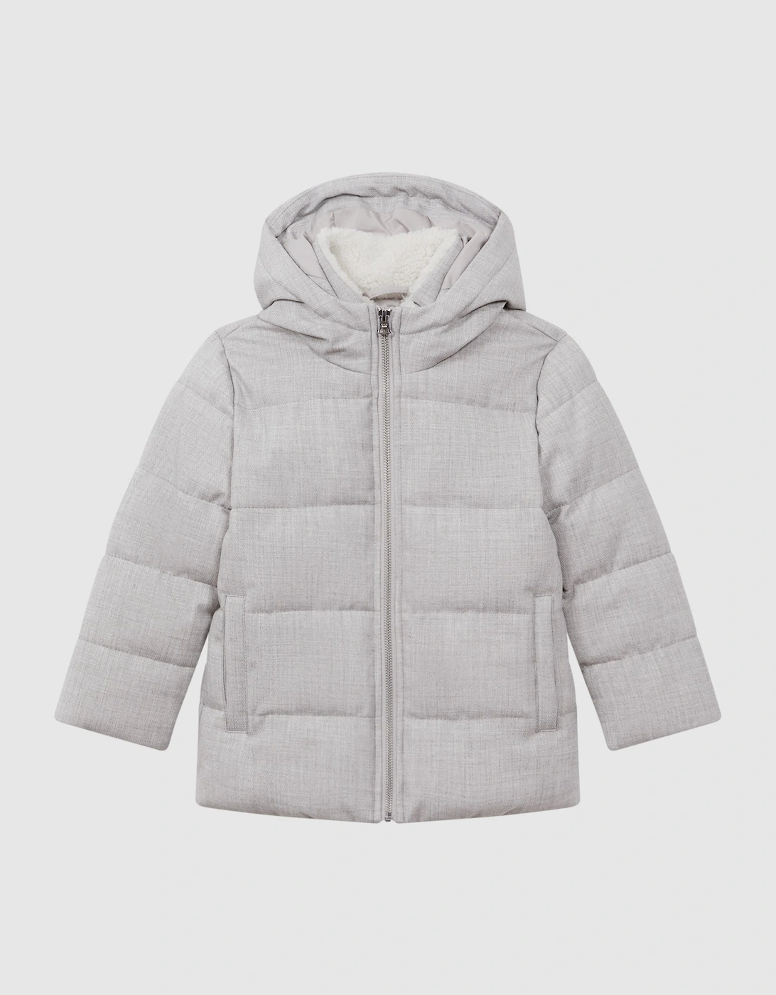 Water Repellent Quilted Hooded Coat, 2 of 1
