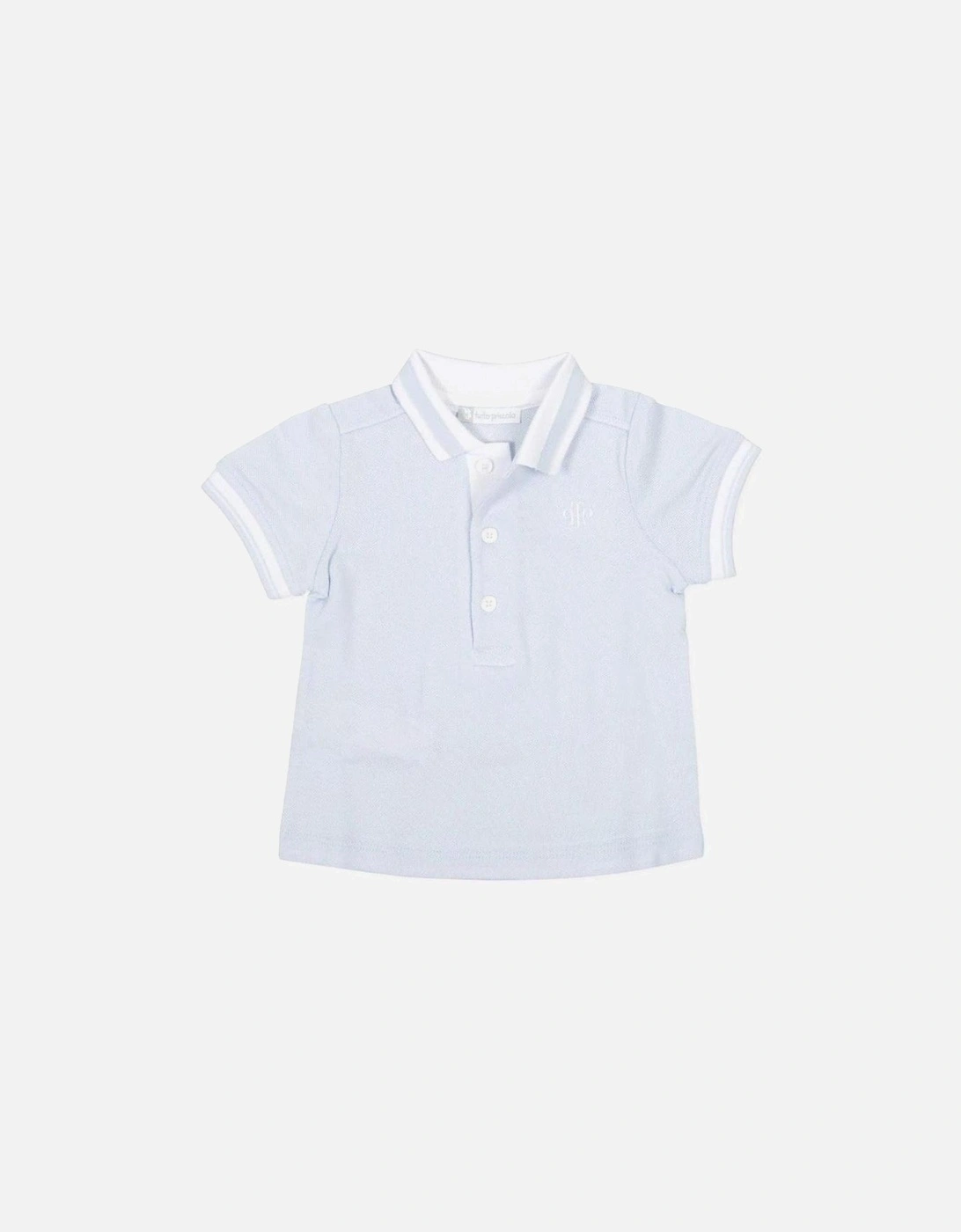 Baby Pale Blue Polo Shirt, 3 of 2