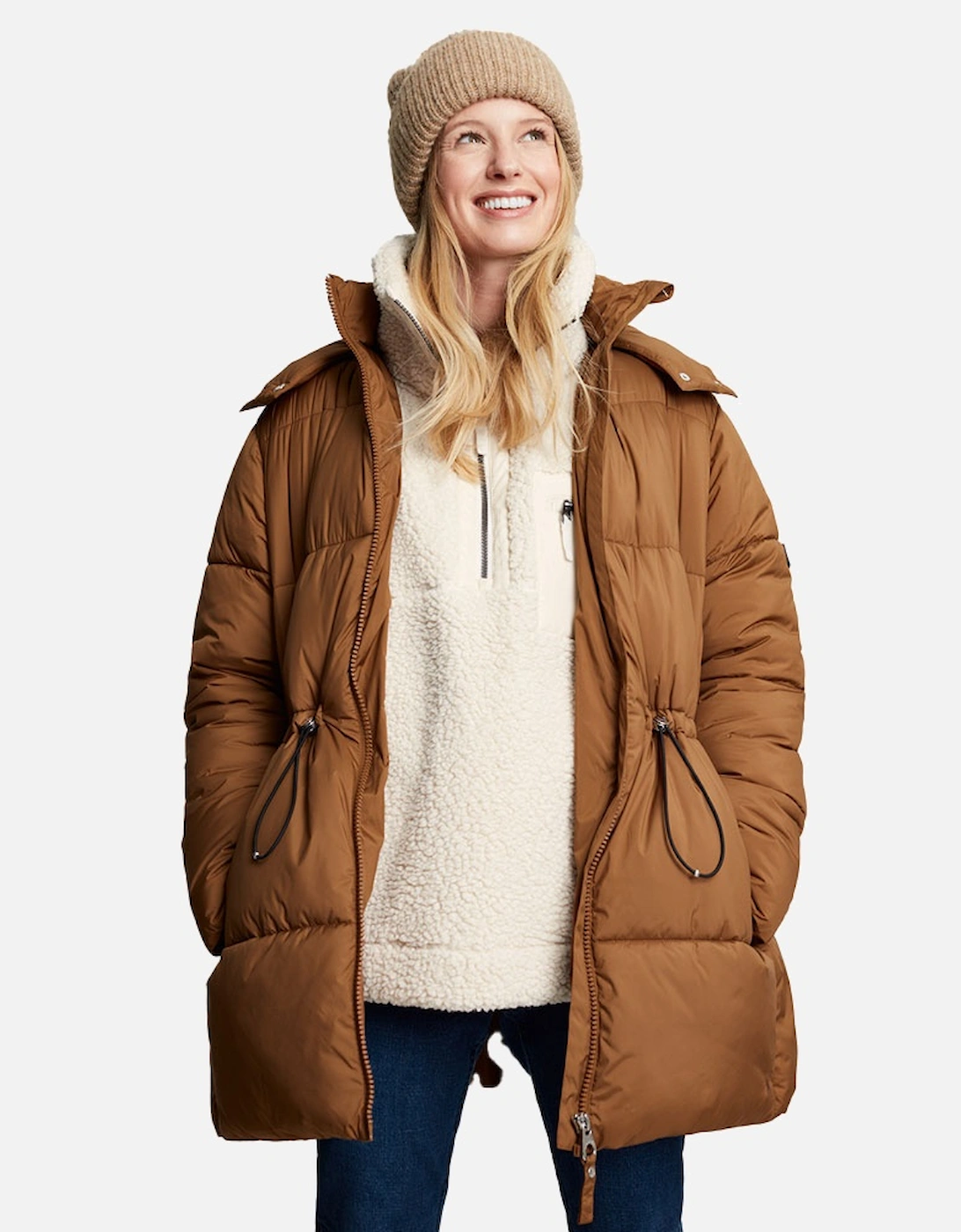 Womens Holsworth Padded Quilted Hooded Winter Coat, 9 of 8